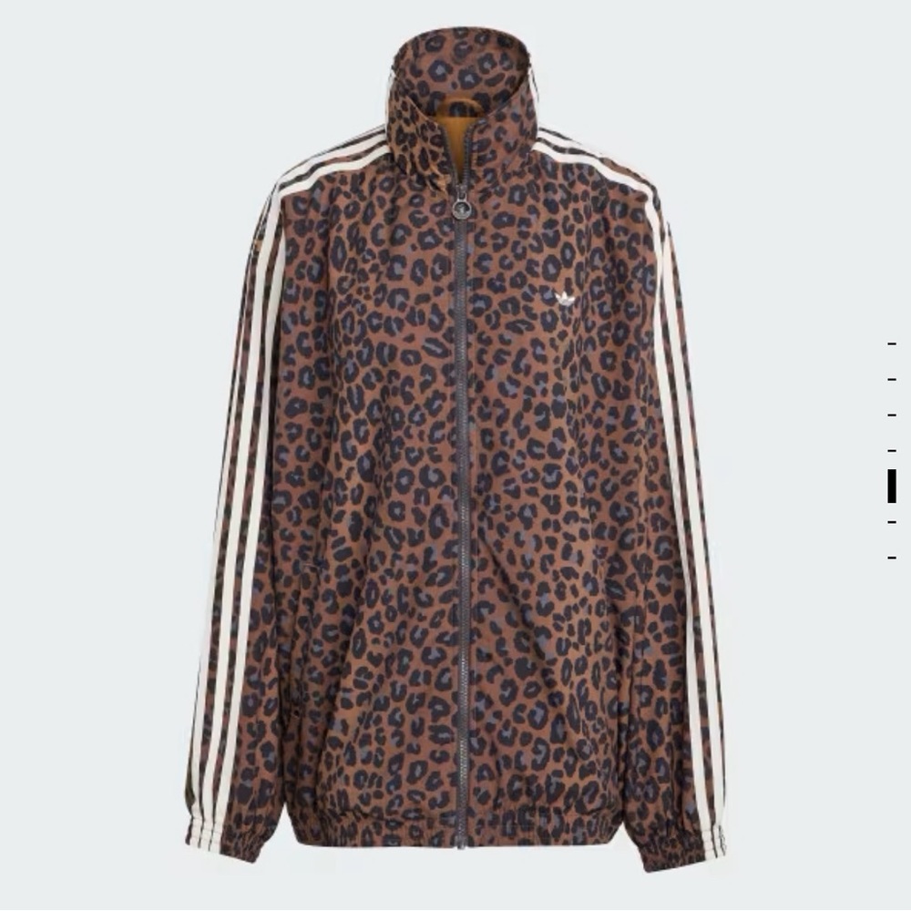 adidas Brown Leopard Print Jacket